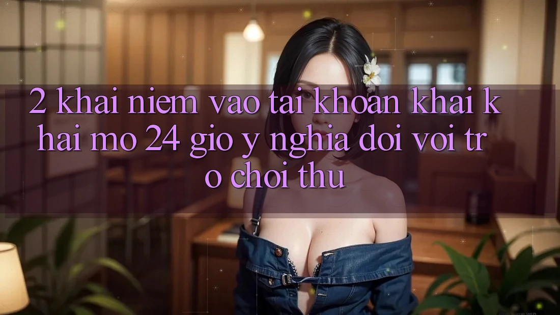 2. Khái Niệm “Vào tài khoản Khai khai mở 24 Giờ” - Ý Nghĩa Đối Với Trò chơi Thủ 2. Khái Niệm “Vào tài khoản Khai khai mở 24 Giờ” - Ý Nghĩa Đối Với Trò chơi Thủ