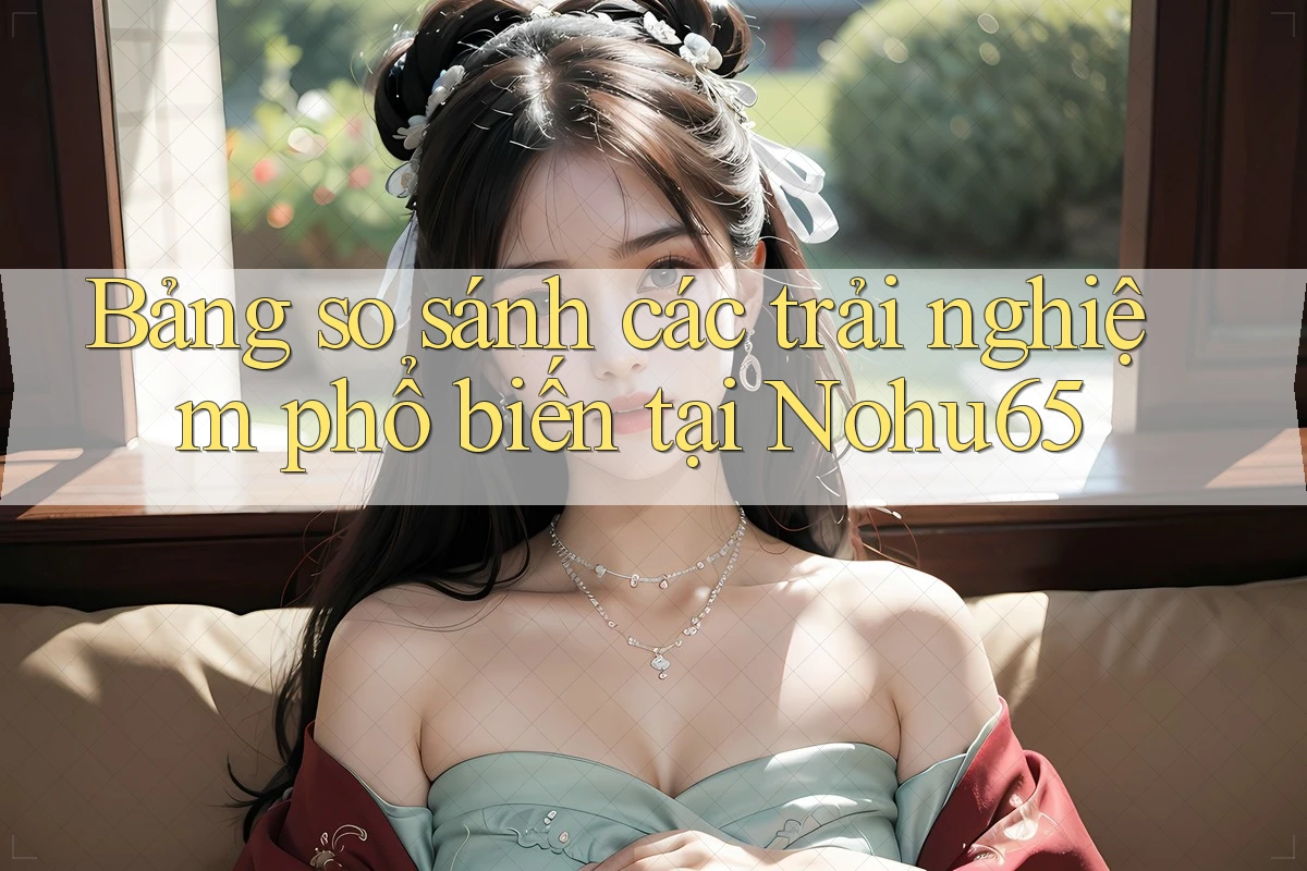 Bảng so sánh các trải nghiệm phổ biến tại Nohu65 Bảng so sánh các trải nghiệm phổ biến tại Nohu65