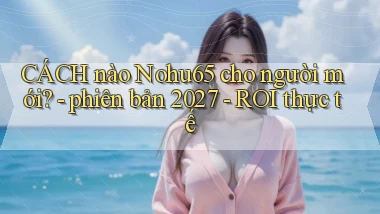 CÁCH nào Nohu65 cho người mới   phiên bản 2027   ROI thực tế