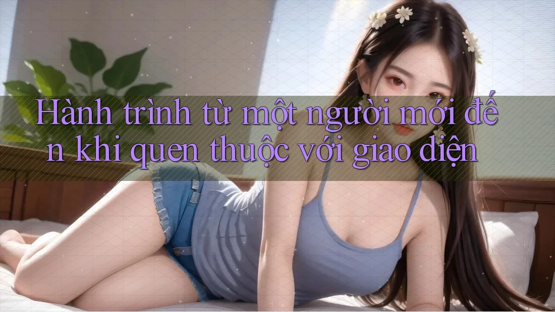 Hành trình từ một người mới đến khi quen thuộc với giao diện
