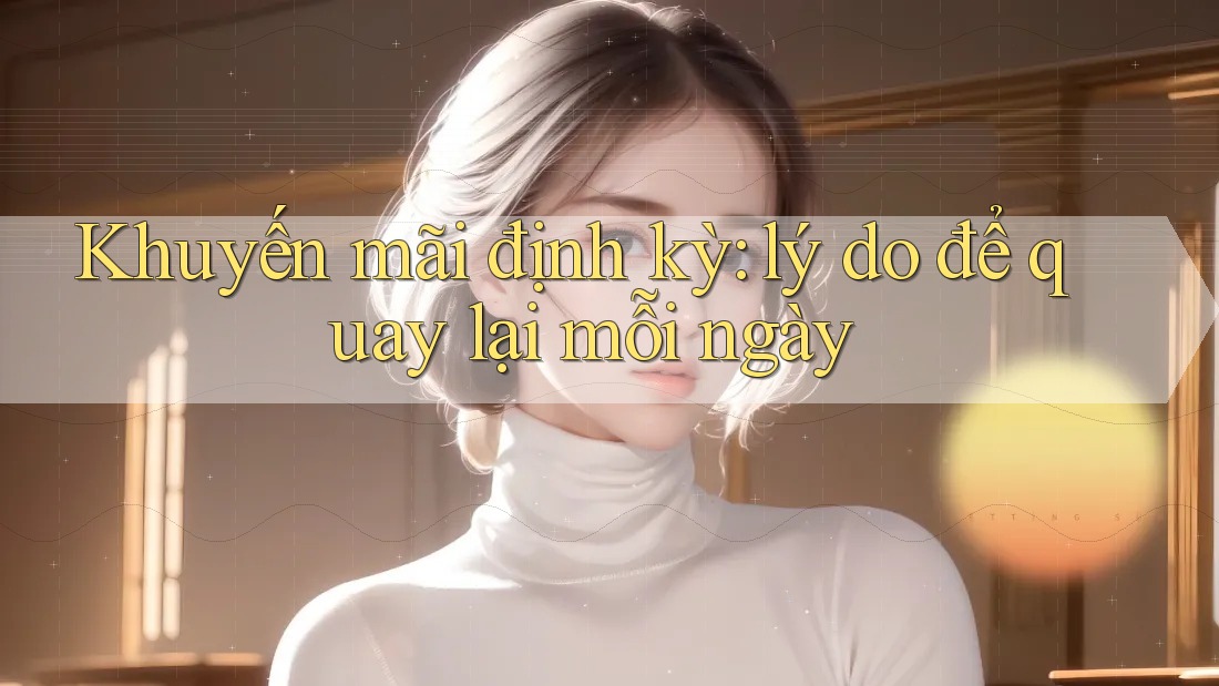 Khuyến mãi định kỳ: Lý do để quay lại mỗi ngày