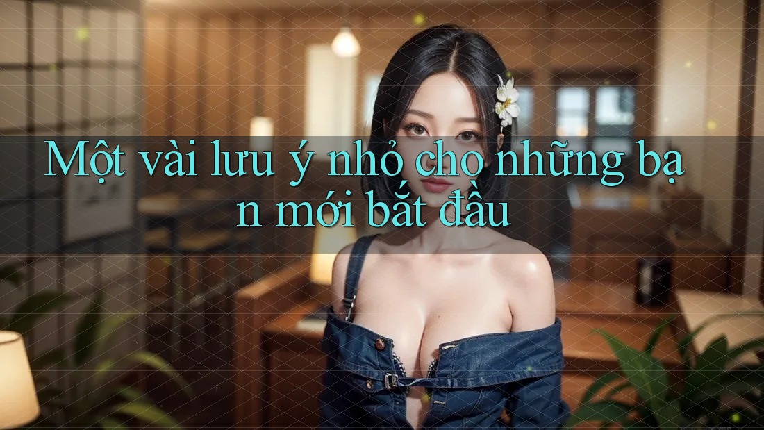 Một vài lưu ý nhỏ cho những bạn mới bắt đầu Một vài lưu ý nhỏ cho những bạn mới bắt đầu