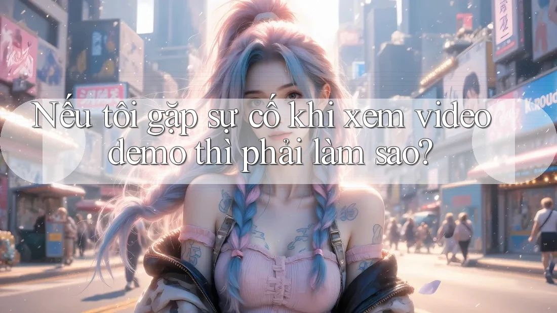 Nếu tôi gặp sự cố khi xem video demo thì phải làm sao?