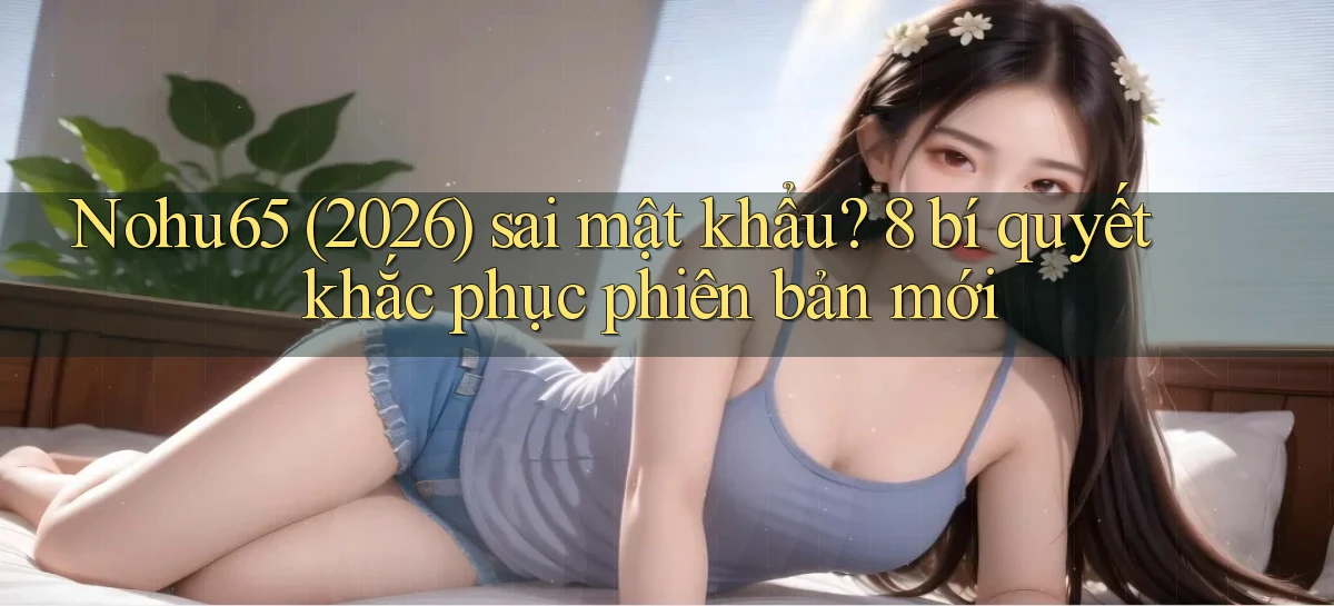 Nohu65 (2026) sai mật khẩu 8 bí quyết khắc phục phiên bản mới
