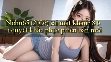 Nohu65 (2026) sai mật khẩu 8 bí quyết khắc phục phiên bản mới