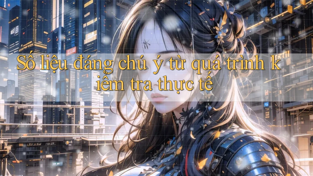 Số liệu đáng chú ý từ quá trình kiểm tra thực tế