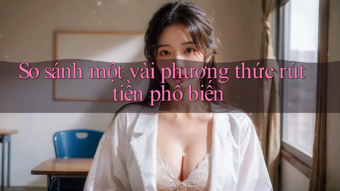 So sánh một vài phương thức rút tiền phổ biến