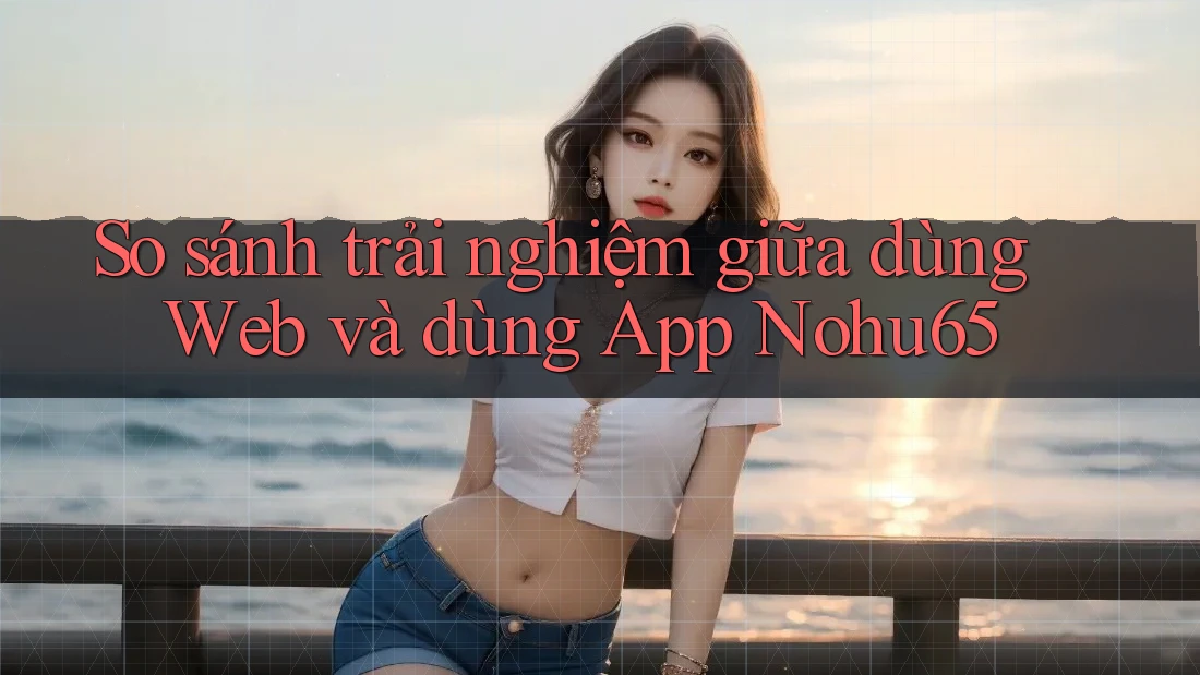 So sánh trải nghiệm giữa dùng Web và dùng App Nohu65 So sánh trải nghiệm giữa dùng Web và dùng App Nohu65