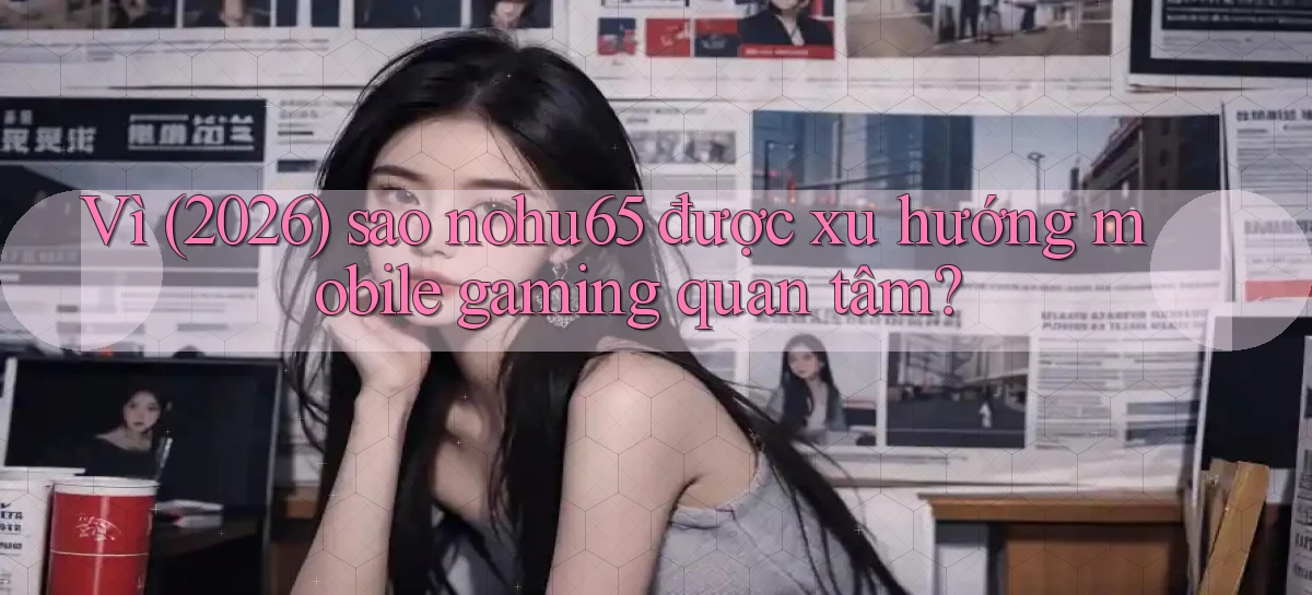 Vì (2026) sao nohu65 được xu hướng mobile gaming quan tâm
