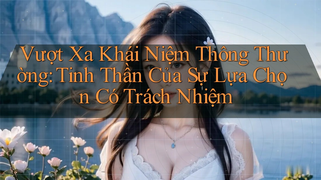 Vượt Xa Khái Niệm Thông Thường: Tinh Thần Của Sự Lựa Chọn Có Trách Nhiệm Vượt Xa Khái Niệm Thông Thường: Tinh Thần Của Sự Lựa Chọn Có Trách Nhiệm