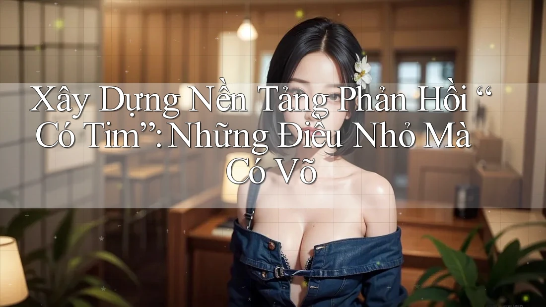 Xây Dựng Nền Tảng Phản Hồi “Có Tim”: Những Điều Nhỏ Mà Có Võ